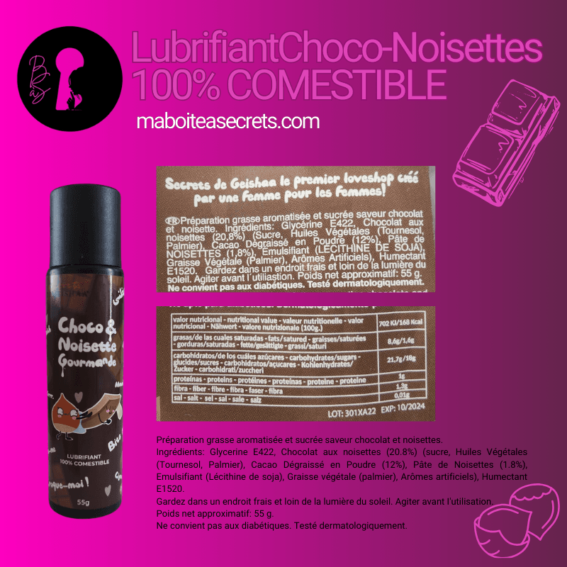 Lubrifiant Choco-Noisettes100% COMESTIBLE - Image 2